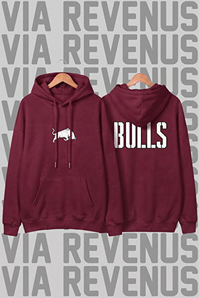 Vordevia Akatsuki Naruto Printed Unisex Wide Fit Hoodie Burgundy Hooded Sweat...