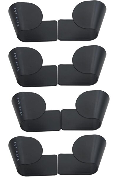 GENERAL 4 Pairs Pot and Pan Lid Holder Self Adhesive Wall Mount Storage Organ...