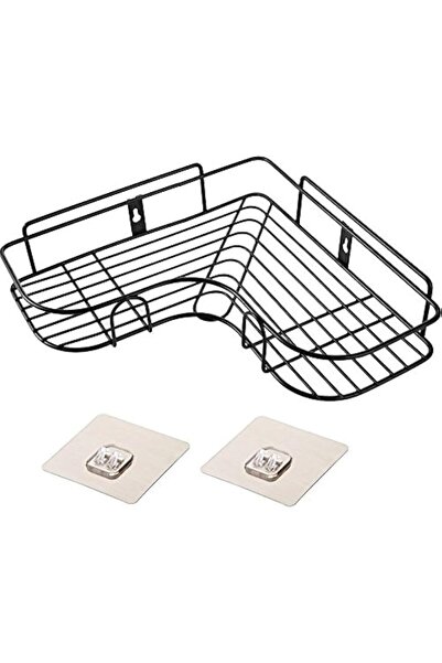 ZURATO Self-Adhesive Metal Bathroom Corner Rack Storage Shelves, Bathroom Sto...
