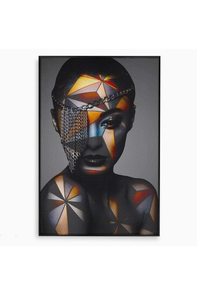 Luxcanva Tablou Canvas Prizoniera in Stralucire 40x60 cm cu Rama Negru Prizon...