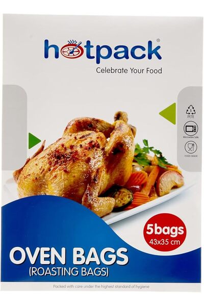 Hotpack أكياس للفرن مقاس 43 سم × 35 سم، 5 قطع