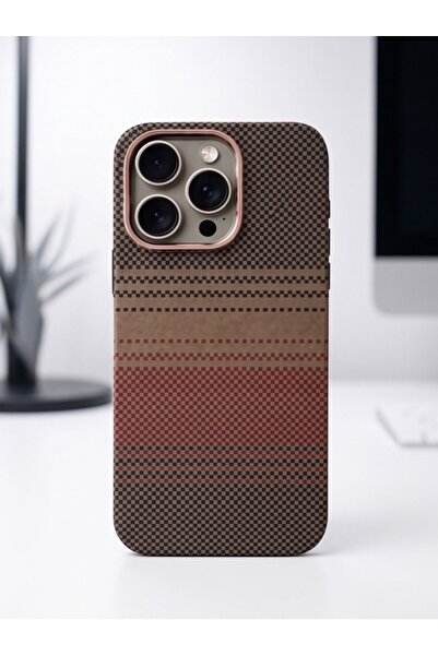 iPhone 14 Pro Karbon Fiber Görünümlü Premium Kılıf & Kapak