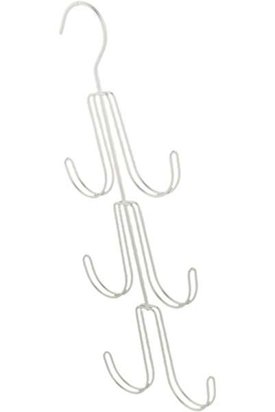 GENERAL Metal Bag Hanger, Space Saving Organizer (White)