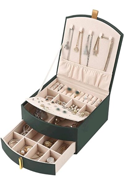 GENERAL Jewelry Storage Box Large Capacity Earrings Display Desktop Multi Lay...