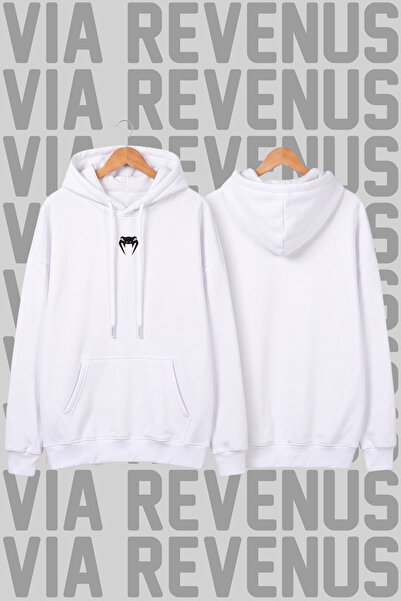 Vordevia Venom Mma Printed Unisex Wide Fit Hoodie - 3 Thread Fleece Hood Lini...