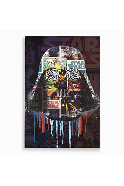 Luxcanva Tablou Canvas Star Wars 100x150 cm pe Sasiu Lemn Star Wars Serial Di...