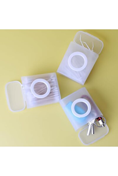 GENERAL 3 Pcs Qtip Holder Travel Portable Case Dispenser Container With Lid H...