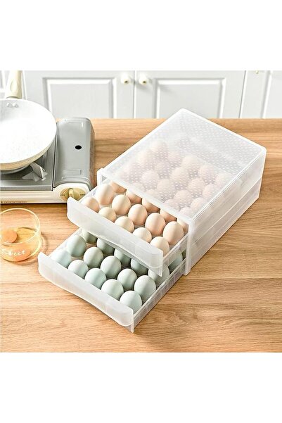 Luxula Luxola Type 60 Grid Double Layer Stackable Transparent Plastic Kitchen...