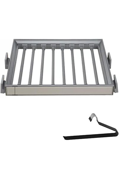 Generic Adjustable Pull-Out Pants Rack - Extendable Hanger for Trousers, Scar...