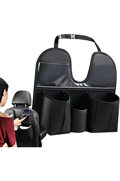 GENERAL Car Backseat Organizer with Leather Tablet Holder