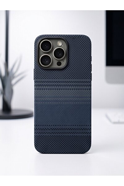iPhone 14 Pro Karbon Fiber Görünümlü Premium Kılıf & Kapak