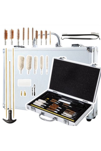 LEAN Kit de curățare arme într-o cutie, 24 de piese