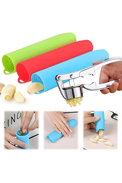 GENERAL Silicone Garlic Peeler - Odor Free Peel & Roll Tube Tool (3 Pack + Pr...