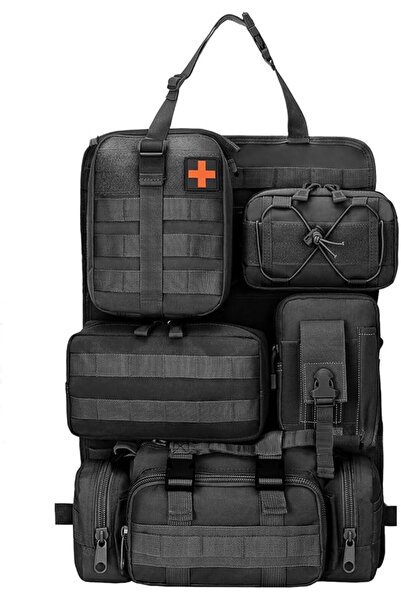 GENERAL Tactical Car Seat Back Organizer with 5 Detachable Storage Pouches fo...
