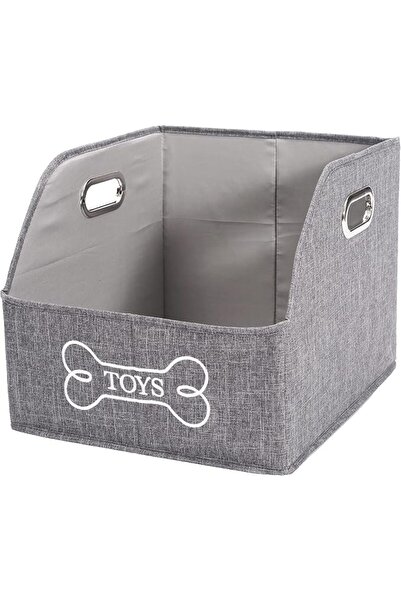 GENERAL Geyecete Big Dog Toys Storage Bins Canvas Foldable Fabric Trapezoid w...
