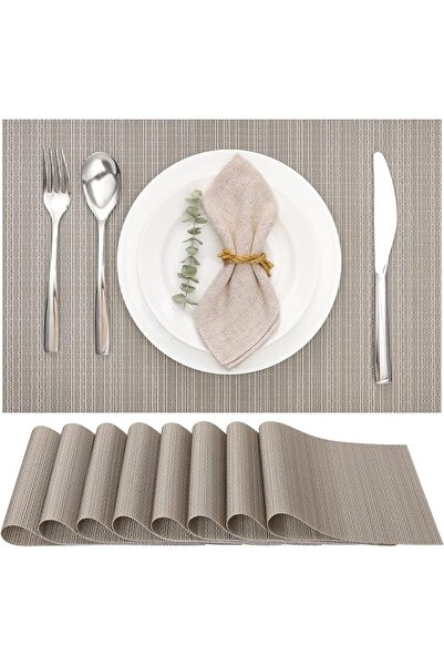 Myir JUN Place Mats, Table Mats Set of 8 Indoor Placemats Washable Non-Slip H...