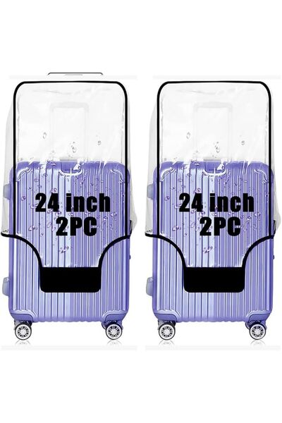 GigabitBest luggage cover, 40mm black edge heavy duty, 24” suitcase cover, Lu...