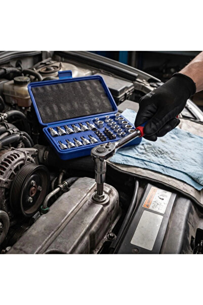 Workpro WP202595 3/8'’ CR-V 34 Parça Ağır Hizmet Torx Lokma Takımı (E/T Serisi)
