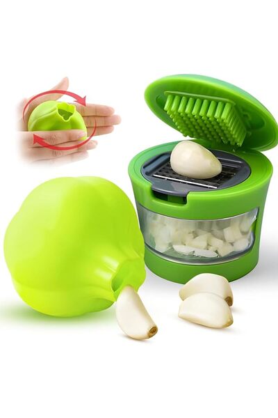 Generic 2 pieces set Silicone garlic peeler Garlic press; garlic crusher; gar...
