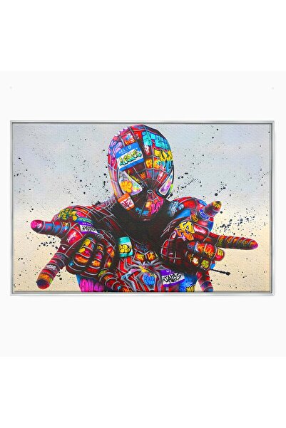 Luxcanva Tablou pe pânză The Amazing Spider-Man 150x100 cm cu ramă argintie T...
