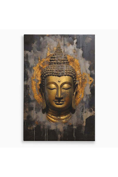 Luxcanva Tablou Canvas Aura Linistii 40x60 cm pe Sasiu Lemn Buddha Zen Iluminare