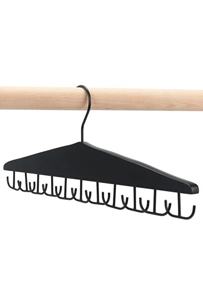 Generic Belt Hanger for Closet 22 Hook Wooden Non-Slip Tie Rack Storage