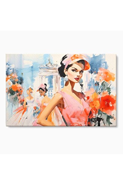 Luxcanva Tablou Canvas O Primavara Retro 100x70 cm pe Sasiu Lemn O Primavara ...