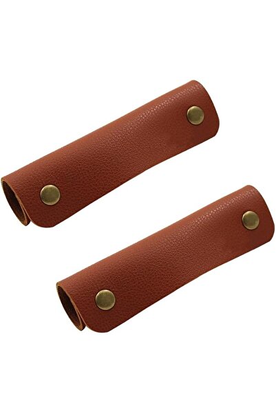 GENERAL 2Pcs Handbag Handle Leather Wrap Cover Purse Wallet Bag Handle Protec...