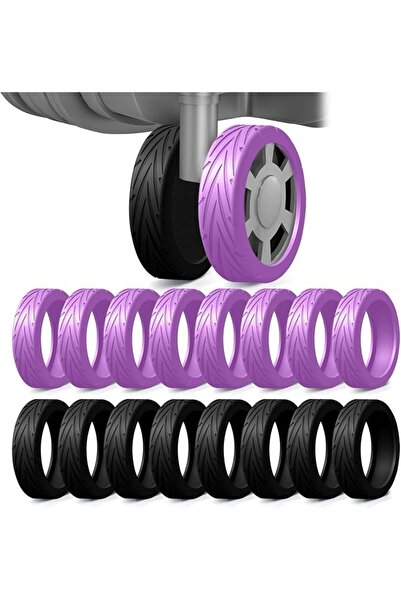 GENERAL Upgrade Luggage Wheel Covers, Silicone Protective Cover for Spinner W...