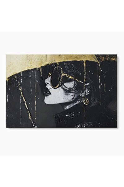 Luxcanva Tablou Canvas Glamour In Ploaie 70x50 cm pe Sasiu Lemn Glamour In Pl...