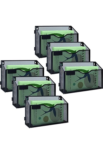 GENERAL 6 Packs 1 Tier A4 Mesh in Tray Hanging Wall File Holder Magazine Docu...