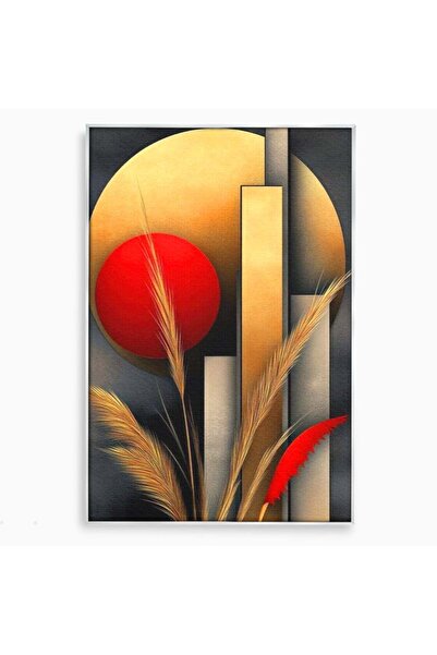 Luxcanva Tablou Canvas Apusul Toamnei 40x60 cm cu Rama Argintiu Apusul Toamne...