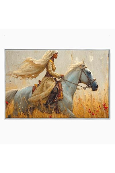 Luxcanva Tablou Canvas Spirit Calator 100x70 cm cu Rama Argintiu Spirit Calat...