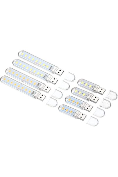 XNIUIU USB Night Light, 8 Pack Portable Plug-in Mini LED Lamp Stick with 3 Be...