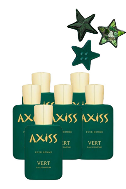 trı 6 Pieces Axiss Pour Homme Vert Perfume 100ML