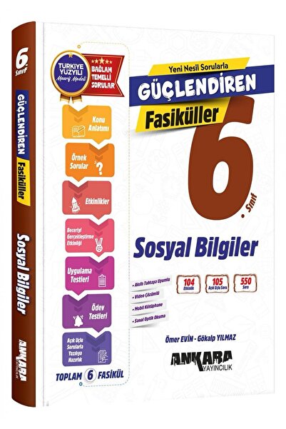 Ankara Yayıncılık ANKARA YAY. 6.SINIF GÜÇLENDİREN SOSYAL BİLGİLER FASİKÜL SET...