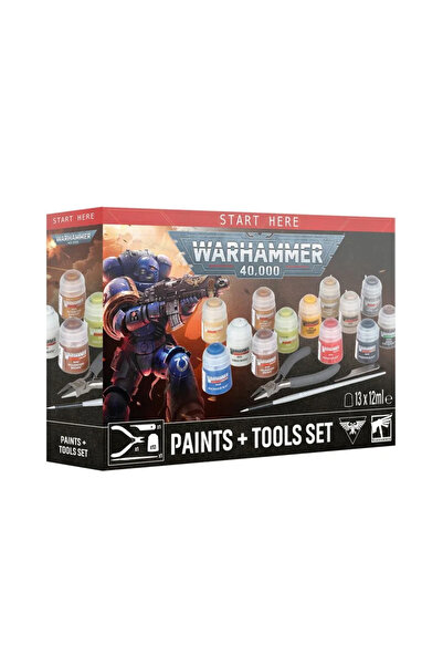 Games Workshop Warhammer (S) 40K - Σετ Χρωμάτων + Εργαλείων 11η Έκδοση - 13 Χ...