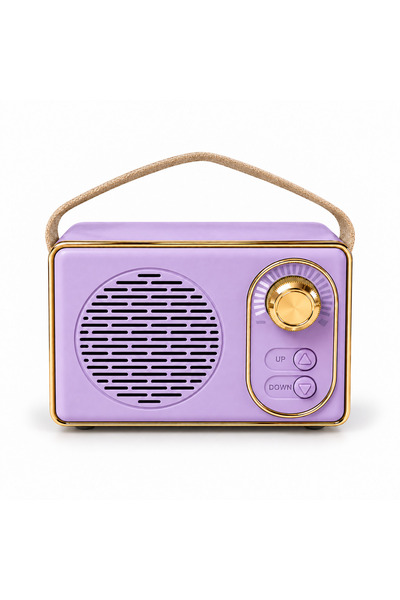 ARVALE Retro Tasarımlı Kablosuz Bluetooth Hoparlör – USB, Type-C, TF Kart ve ...