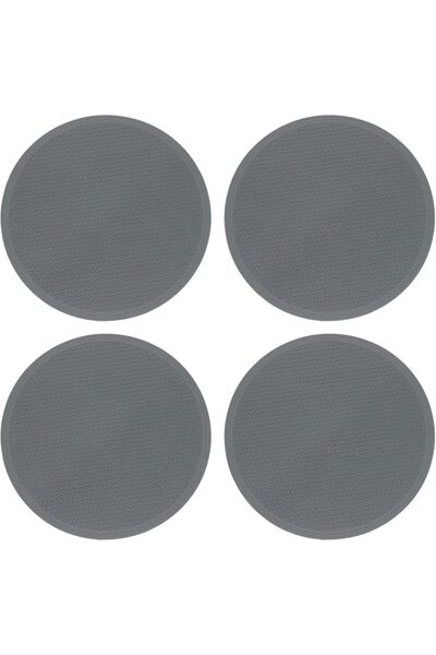 QUARKZMAN Pack of 4 Silicone Pot Coasters 25 cm Round Non-Slip Silicone Pot H...