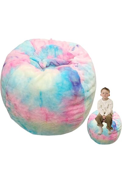 Generic Bean Bag for Stuffed Animals Storage Plush Toy Basket Organizer