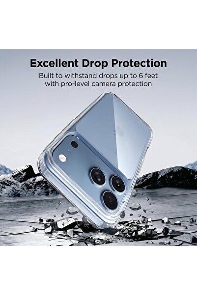 Generic Crystal Clear Case for iPhone 18 Pro 6.3-Inch [Anti-Yellowing] Hard Back Slim Shockproof B