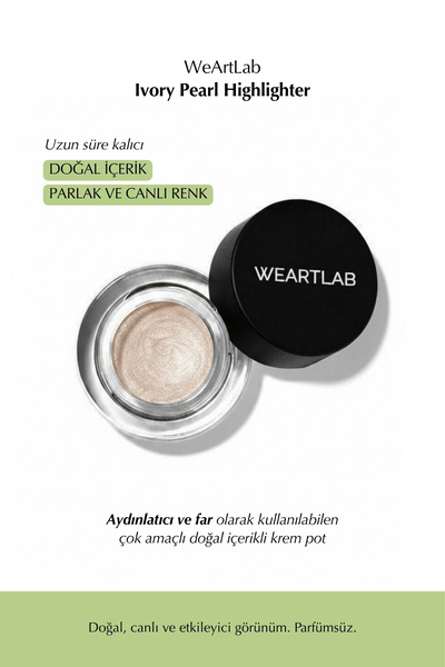 WeArtLab Ivory Pearl Multi-Purpose Aydınlatıcı ve Far 5g - Uzun Süre Kalıcı, ...