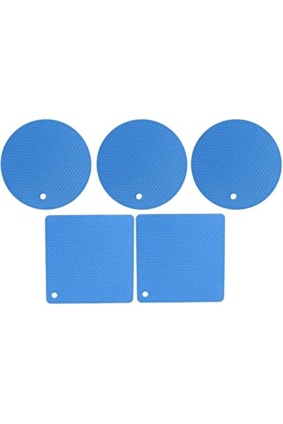 GENERAL EMUKOEP Silicone Heat Resistant Coaster Mat Set Non-Slip Hot Dish Pad...