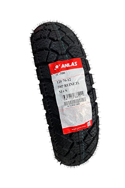 ANLAS Dış Lastik 120/70-12 Sc-500 Winter Grip2 Tubeless ( 2026 33. Hafta Üret...