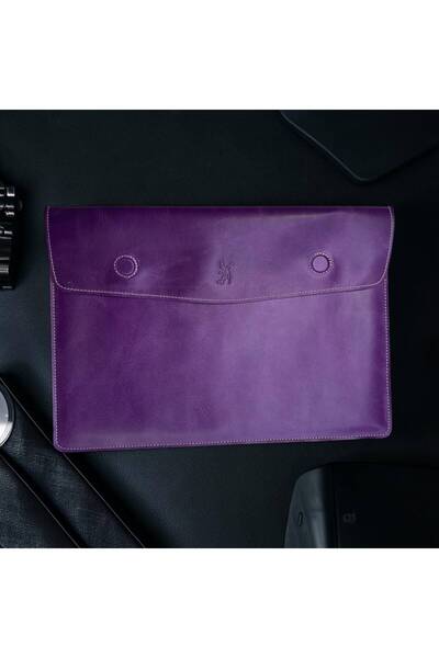 SANAT LEATHER حافظة ماك بوك اير / 13-14-16 بوصة متوافقة مع الجلد الأصلي الفاخر