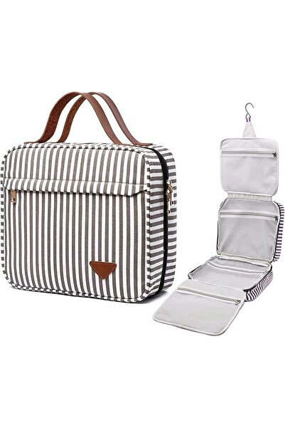 JOQINEER Hanging Travel Toiletry Bag,Large Cosmetic Toiletry Organizer with Hook