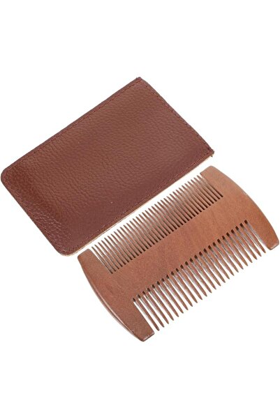 GENERAL Four-Sided Beard Comb, Fixed Travel Design Barber Tool for Curly Hair...