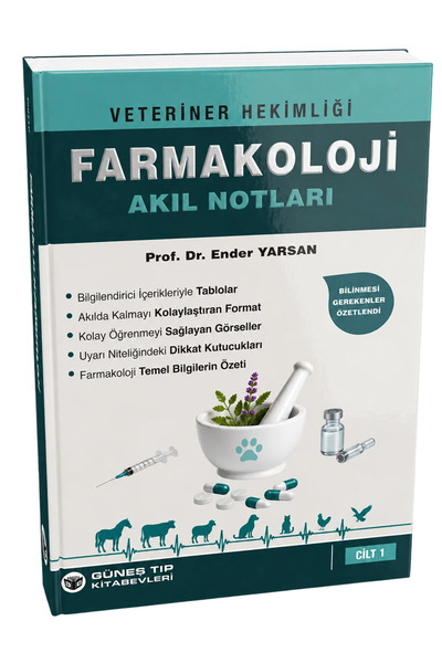 Güneş Tıp Kitabevleri Veteriner Hekimliği Farmakoloji Akıl Notları