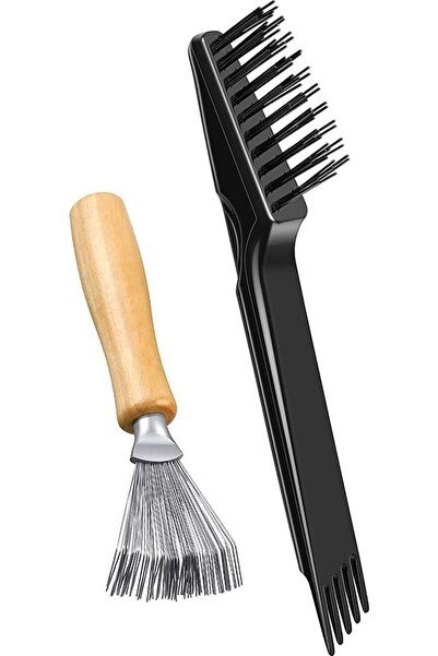 JOYZZZ Brush Cleaning Tool, 2-Pack Mini Hair Brush Cleaner with Ergonomic Han...