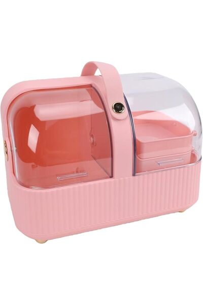 Dpofirs Clear Cosmetic Storage Box With Lid | Portable Makeup Organizer For V...